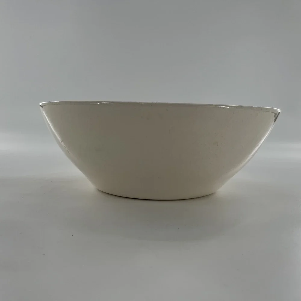 Weiss Sunflower Large Bowl Pasta Server Hand Painted Salad Vegetable Dish Brazil